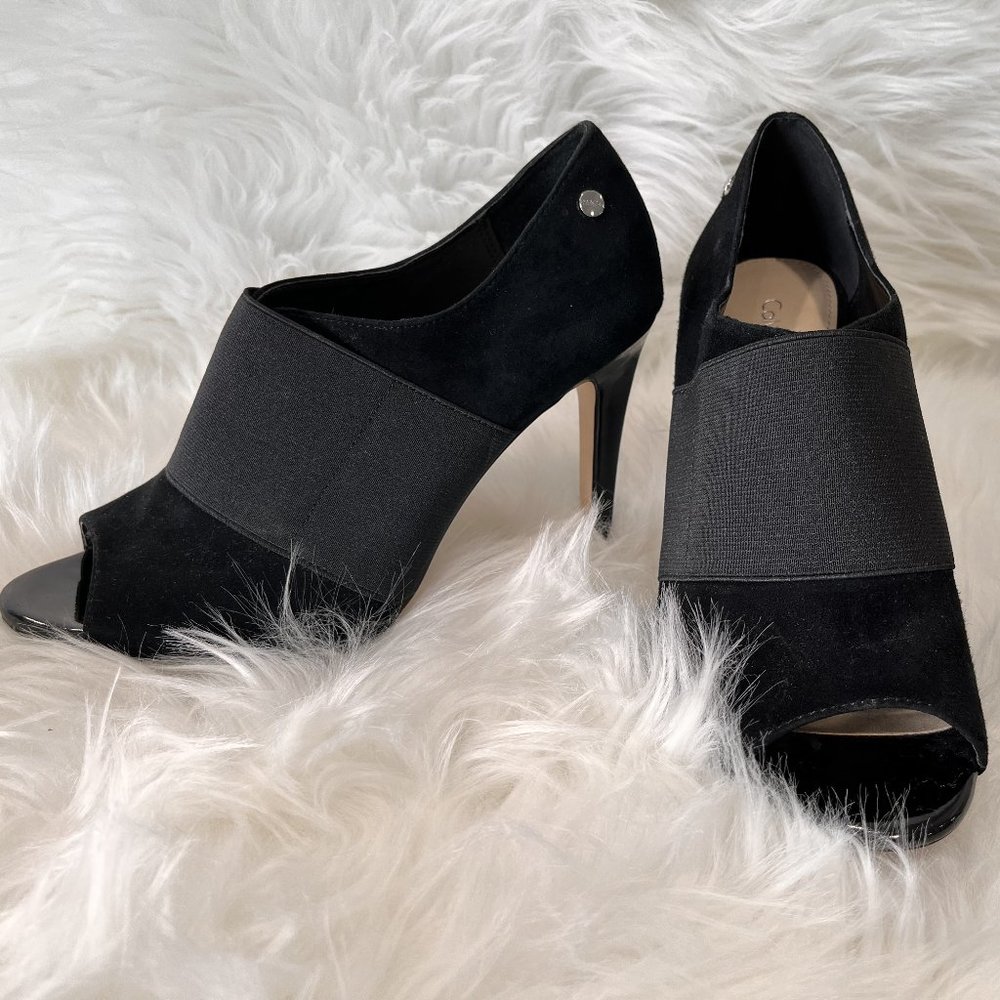 Calvin Klein Shandy Peep Toe Ankle Boot